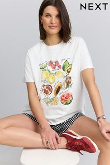 Fruit graphic Maternity Nursing 100% Cotton T-Shirt