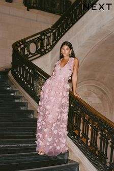 Pink floral dress next hot sale