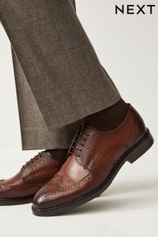 Brown Leather Derby Brogues