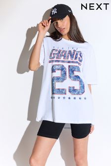 New York Giants Relaxed Fit American License NFL Graphic T-Shirt