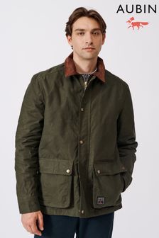 Olive Green Aubin Crawley Wax Jacket