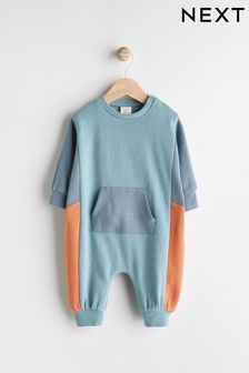 Blue Baby Sweat Romper