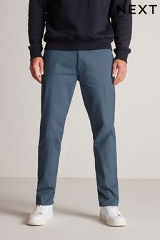 Mid Blue Stretch Chino Trousers