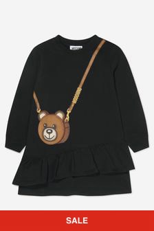 Moschino Kids Girls Bear Bag Print Dress