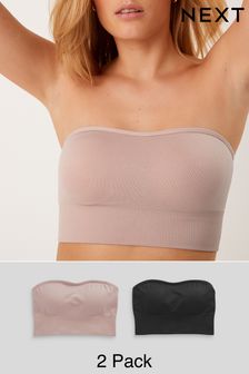 Buy Black DD+ Non Pad Minimise Strapless Bandeau Bra from the Next