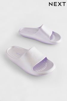 Lilac Purple Metallic Lightweight Sliders