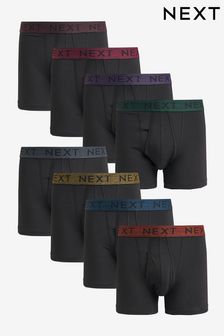 Next A-FRONTS FOUR PACK - Pants - black metallic pattern waistband