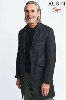 Dark Grey Aubin Ramsden Wool Overcoat