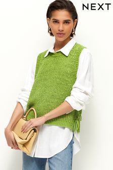 Green Tie Side Layer Jumper