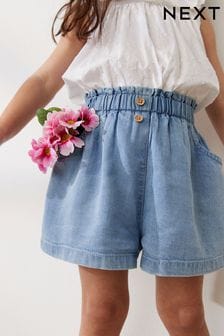 Denim Button Shorts (3mths-7yrs)