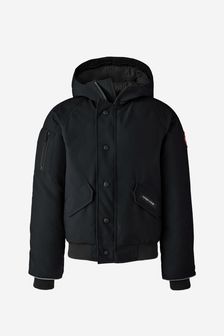 Canada Goose Kids Rundle Down Bomber Jacket in Black