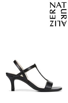 Black Naturalizer Skylar Suede Ankle Straps Sandals