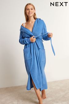 Blue Towelling Dressing Gown
