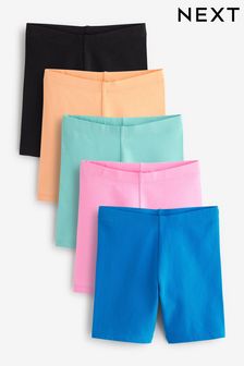 Black/Blue/Pink/Multi 5 Pack Cycle Shorts (3-16yrs)