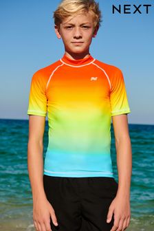 Rainbow Short Sleeve Sunsafe Rash Vest (3-16yrs)