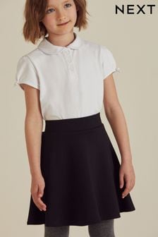 Black Pull-On Skort with Jersey Stretch (3-17yrs)