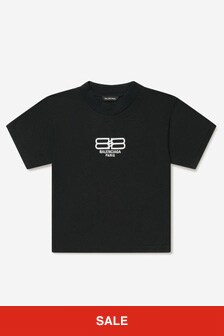 Balenciaga Kids Organic Cotton T-Shirt
