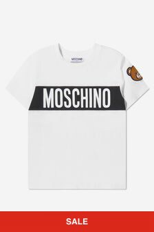 Moschino 키즈 로고 프린트 티셔츠