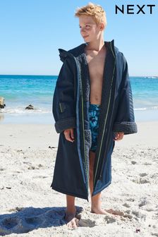 Navy Blue Waterproof Changing Robe (3-16yrs)