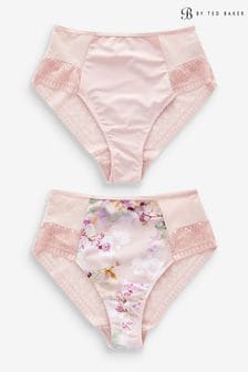 Nude Floral B by Ted Baker Tummy Control Briefs 2 Pack