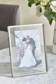 Silver Silver Mr and Mrs Photoframe