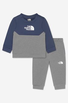 The North Face Baby Surgent Crew Tracksuit in Navy