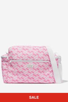 Versace Baby Girls La Greca Changing Bag in Pink