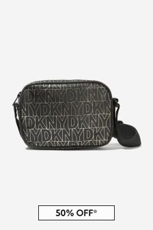 حقيبة سوداء بيد للبنات من DKNY