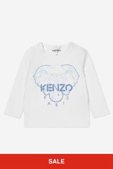 KENZO キッズ ベビー ボーイズ オーガニックコットン 長袖 Tシャツ