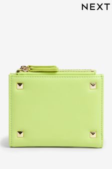 Lime Green Stud Detail Small Purse