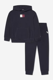 Tommy Hilfiger Boys Essential Colourblock Tracksuit in Navy