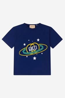 GUCCI Kids Baby Boys Logo Print T-Shirt