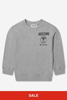 Moschino 키즈 밀라노 로고 스웨트 셔츠