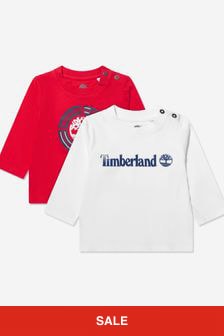 Timberland ベビー ボーイズ オーガニックコットン Tシャツ 2 パック