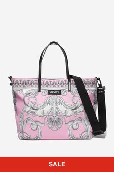 Versace Baby Tote Changing Bag in Pink