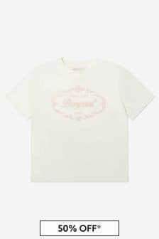 Bonpoint Girls Thida Logo T-Shirt in White