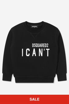 Dsquared2 Kids Boys I Can't Sweatshirt in Black