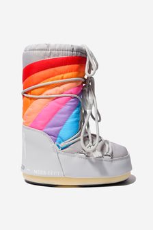 Moon Boot Kids Icon Rainbow Boots in Gold