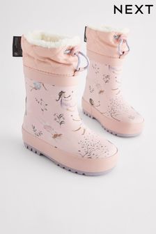 Pink Fairy Thermal Thinsulate™ Lined Cuff Wellies