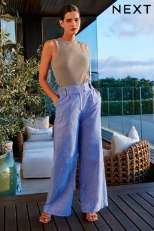 Linen cotton loose pants for women Linen cotton trousers for women
