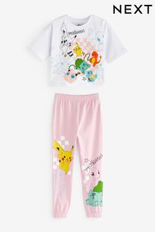 Pokemon Pink/White License Pyjamas (3-16yrs)