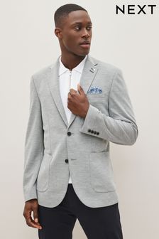 Grey Motionflex Stretch Jersey Blazer