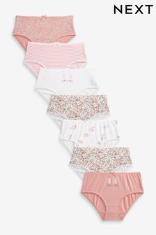 Pink Bunny Briefs 7 Pack (1.5-12yrs)