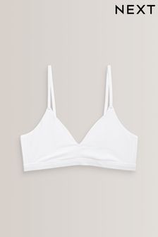 White 1 Pack Microfibre Soft Touch Bralette