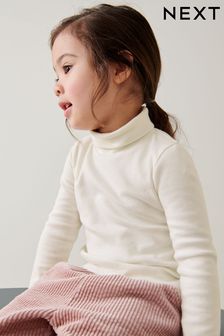 Ecru White Roll Neck Top (3mths-7yrs)