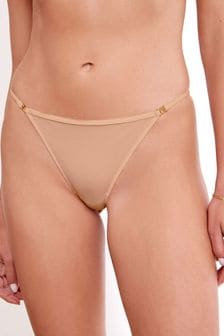 Nude Ultimate Comfort Brushed Lace Trim Knickers