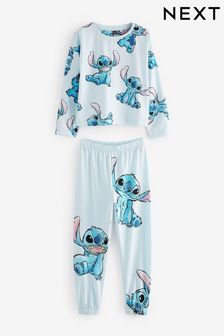 Blue Disney Lilo & Stitch Cotton Pyjamas (3-14yrs)
