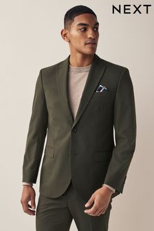 Green Two Button Suit Jacket