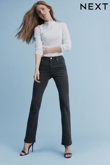 Washed Black Low Rise Bootcut Jeans
