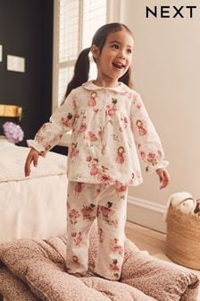 Pink/Cream Fairy Button Through Pyjamas (9mths-10yrs)